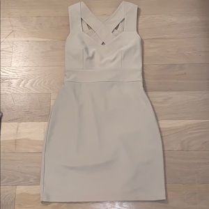 Walter by Walter Baker nude crossover dress